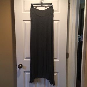 Gray Maxi Skirt